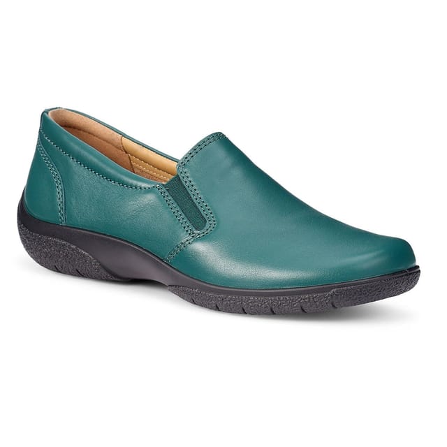 Hotter Hotter Women's Wide Fit 'Glove II' Slip On Shoes in Teal - 2