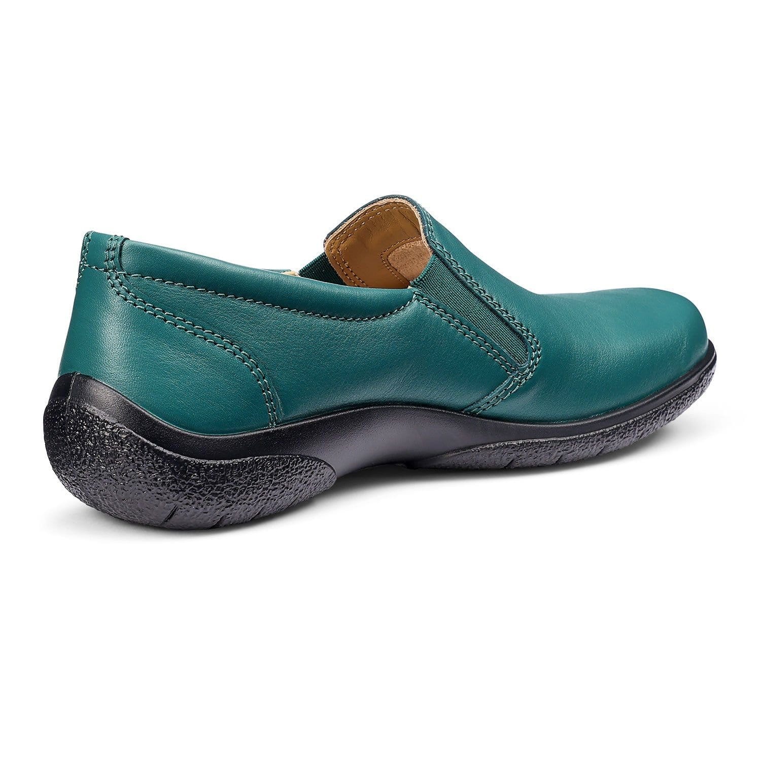 Hotter Hotter Women's Wide Fit 'Glove II' Slip On Shoes in Teal - 4