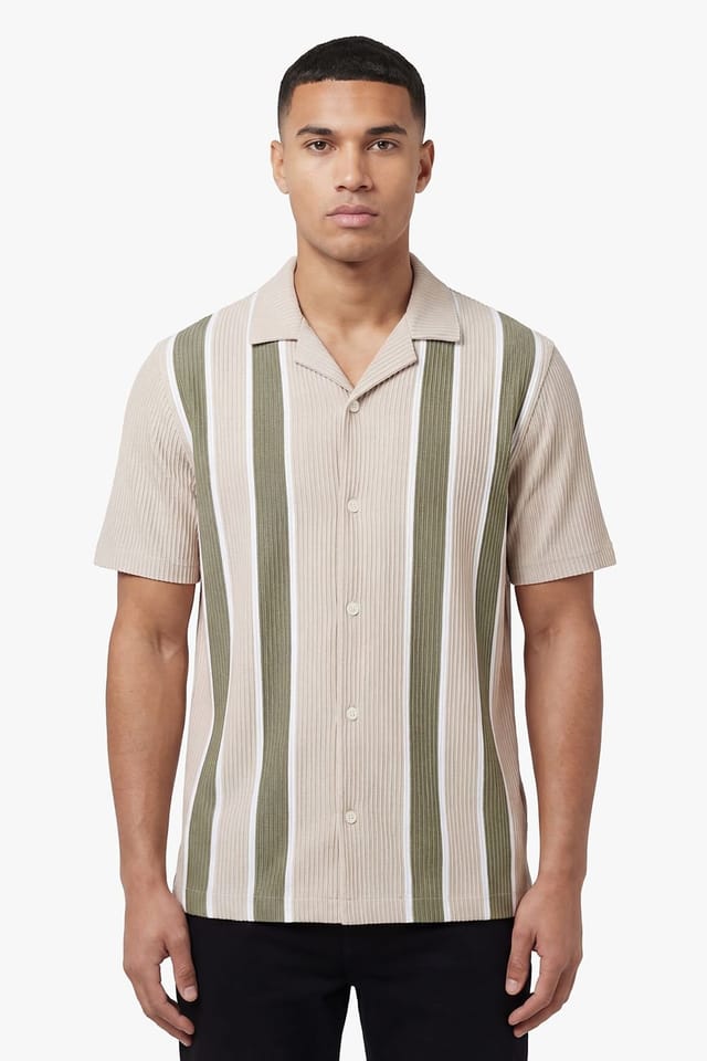 Luke 1977 Luke 1977 Men's Gwithian Textured Shirt in Ecru - 2