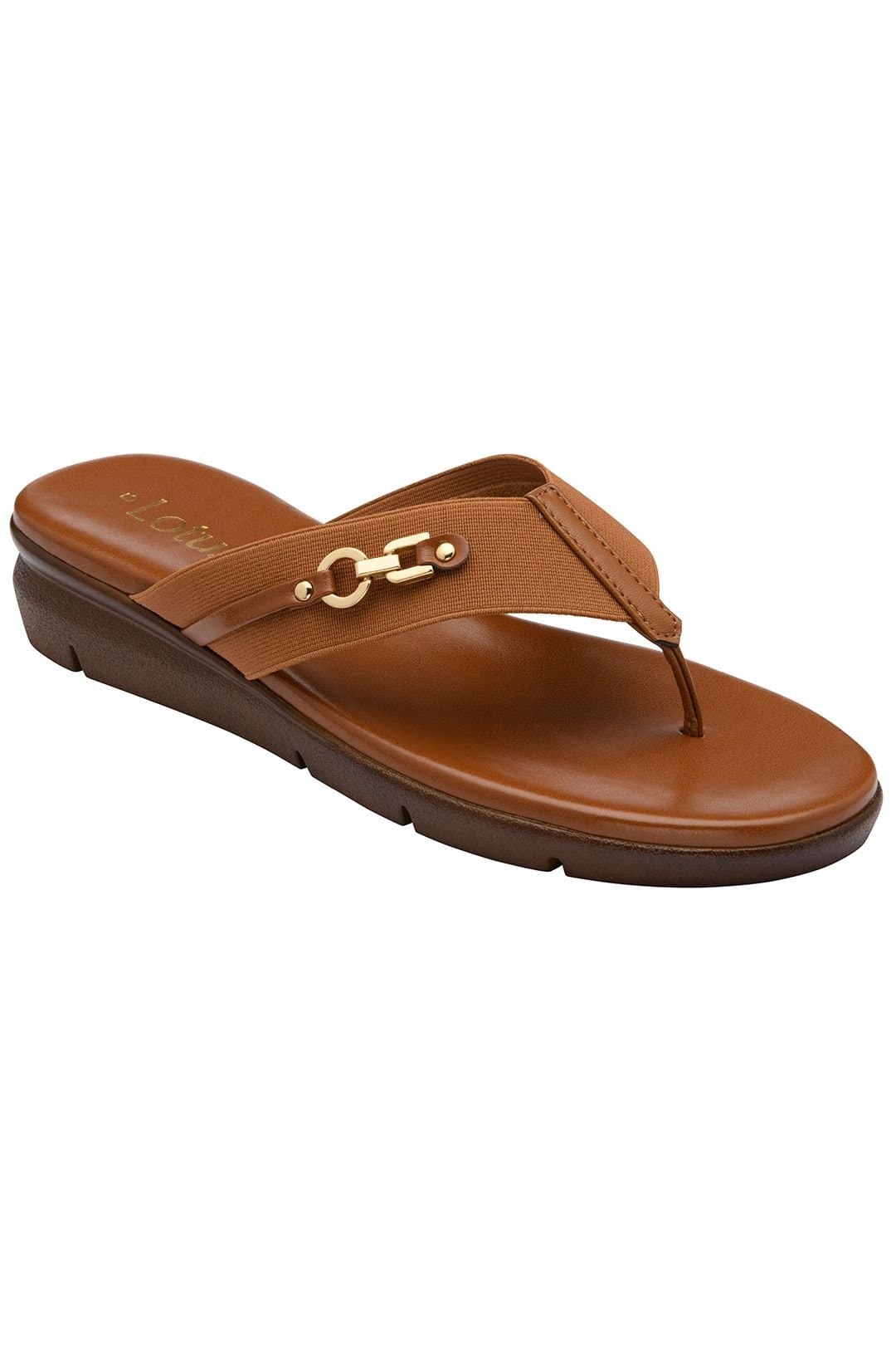 Lotus Lotus Women's 'Villana' Toe-Post Sandals in Tan
