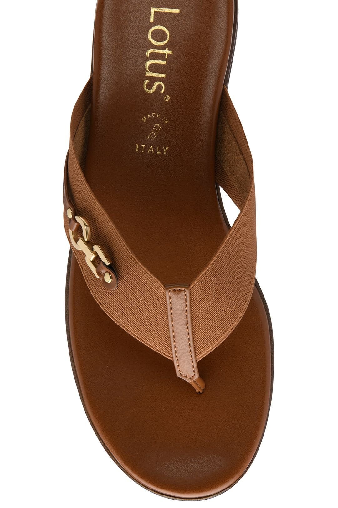 Lotus Lotus Women's 'Villana' Toe-Post Sandals in Tan - 4