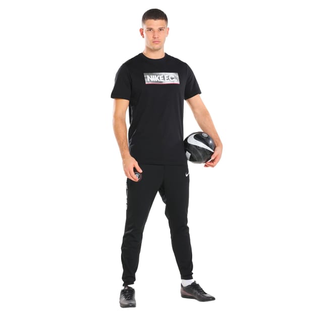 Nike Nike Men's Fc Block Cotton T-Shirt in Black - 3