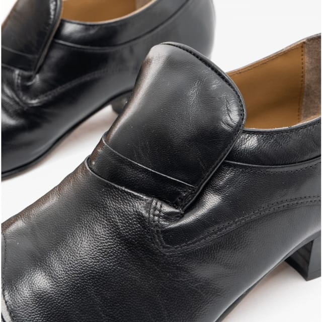 Club Cubano Club Cubano Men's Carluccio Slip On Cuban Heel Low Top Leather Shoes in Black - 3