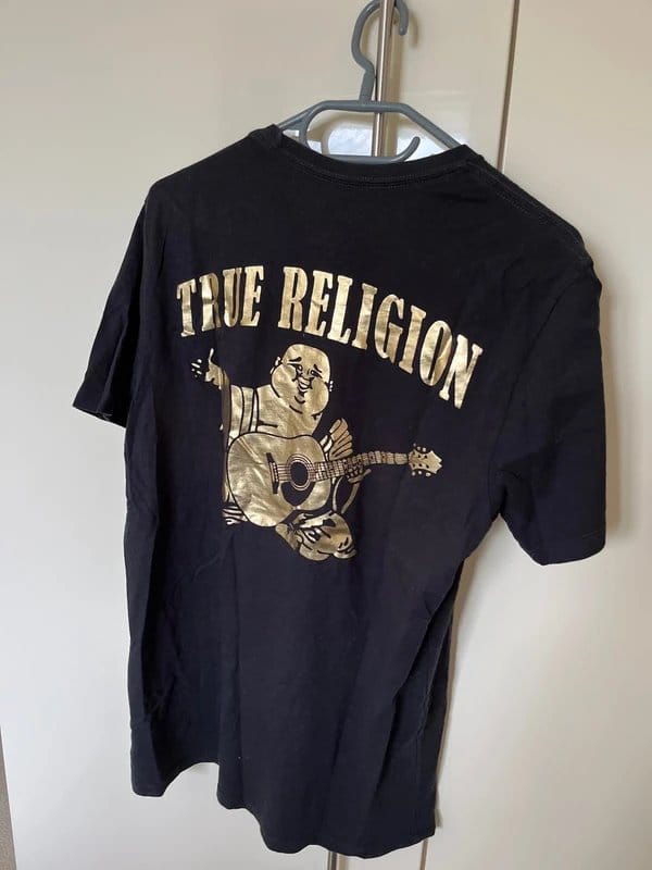 True Religion men’s true religion black graphic tshirt - 1