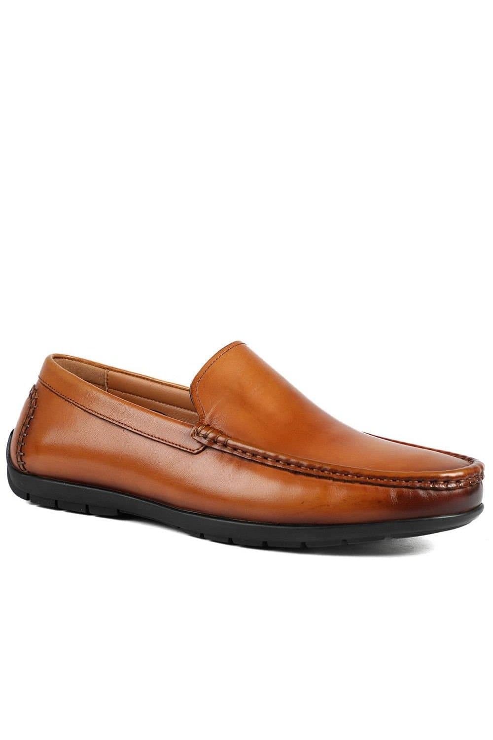 Jones Bootmaker Jones Bootmaker Tan Leather Slip-On Shoes for Men