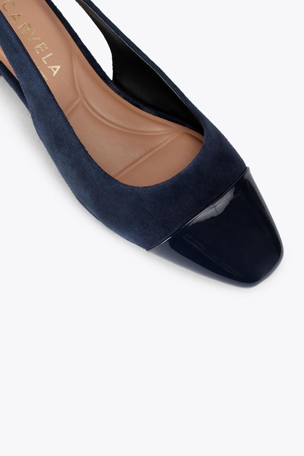 Carvela Carvela Women's 'Amelia' Suede Patent Heels in Navy - 4