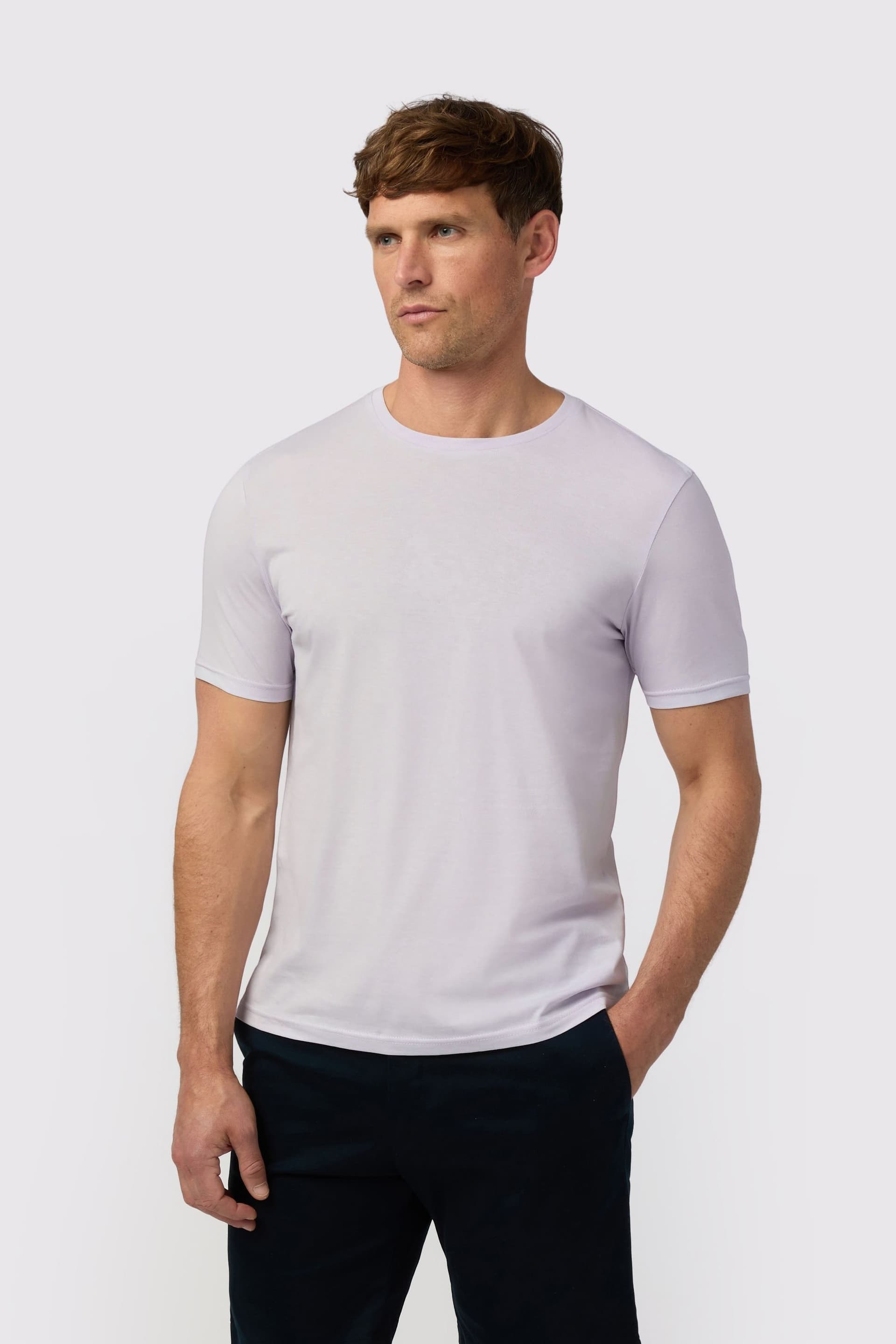 Melka Melka Men's Crew Neck T-Shirt in Purple