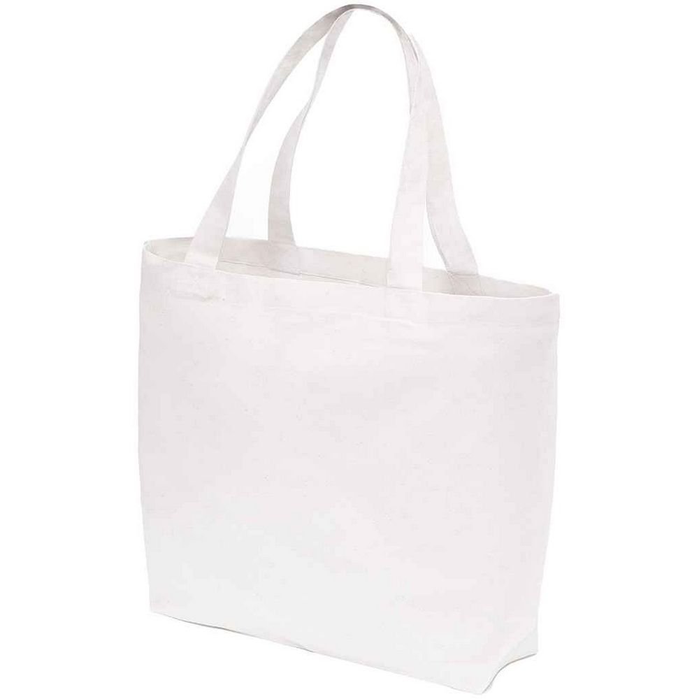 Brand Lab Brand Lab Men's Plain Oversized Tote Bag in White - 2