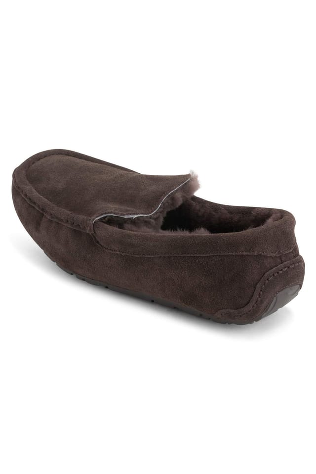 Viva VIVA Polar Men's Moccasins Australian Suede House Loafers Shoes Slippers in Brown - 3
