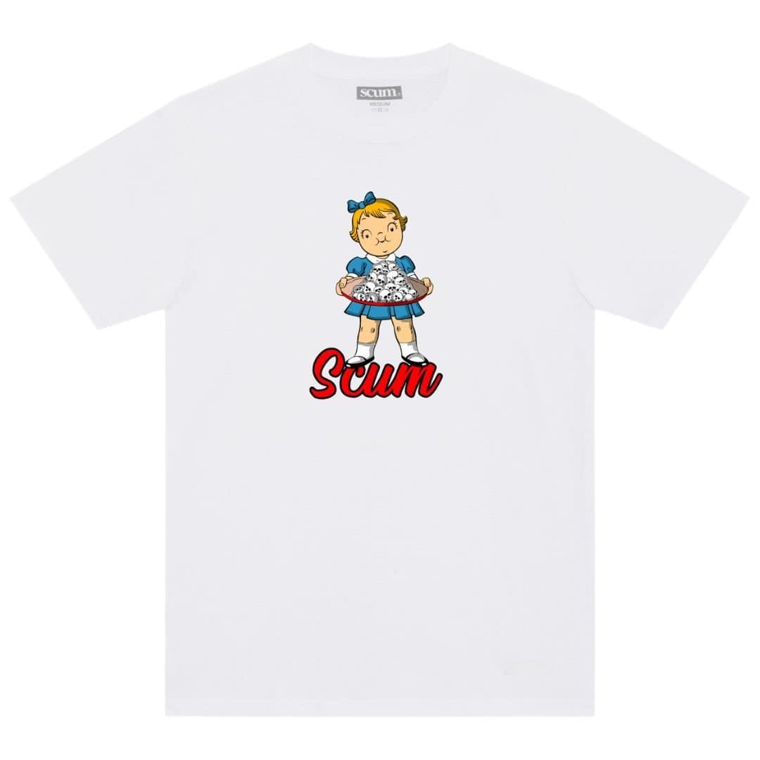 Scum Scum Men's Skull Candy T-Shirt - White