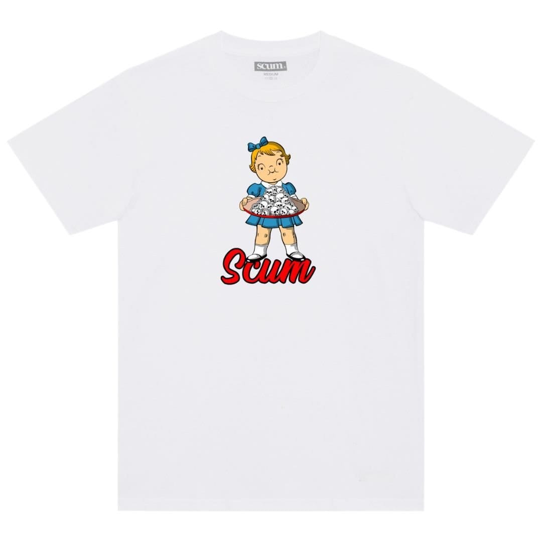 Scum Men's Skull Candy T-Shirt - White