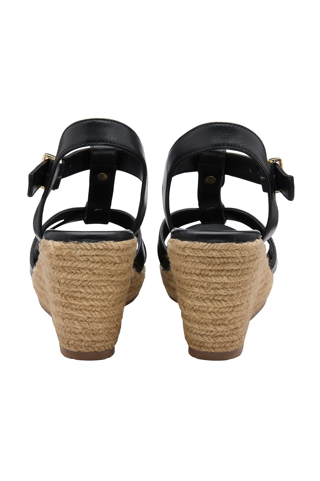 Ravel Ravel Women's 'Elling' Leather Wedge Sandals in Black - 3