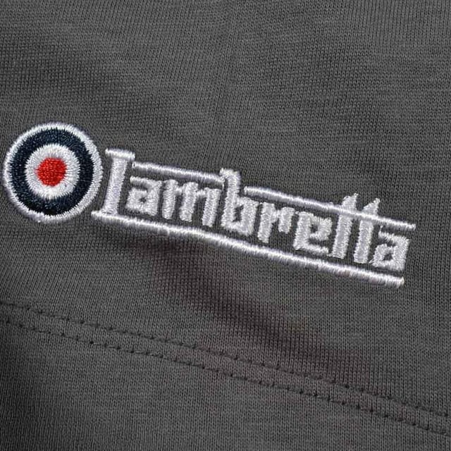 Lambretta Lambretta Men's Racing Stripe T-Shirt in Dark Grey - 3