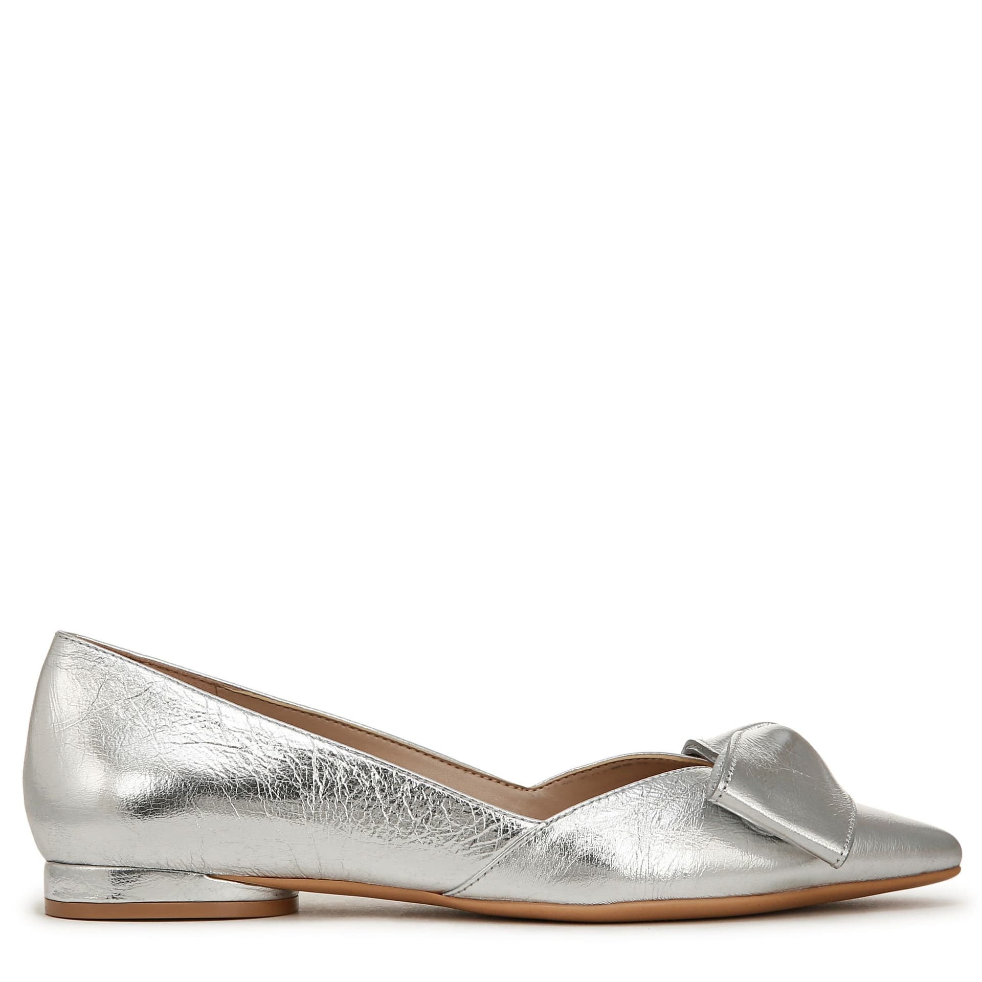 Naturalizer Naturalizer Women's Havana-Bow Skimmer Flats in Silver