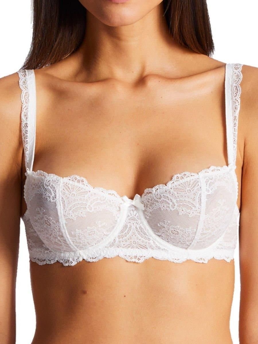 Aubade Aubade Women's Danse Des Sens Half-Cup Bra - Irresistible Red in White