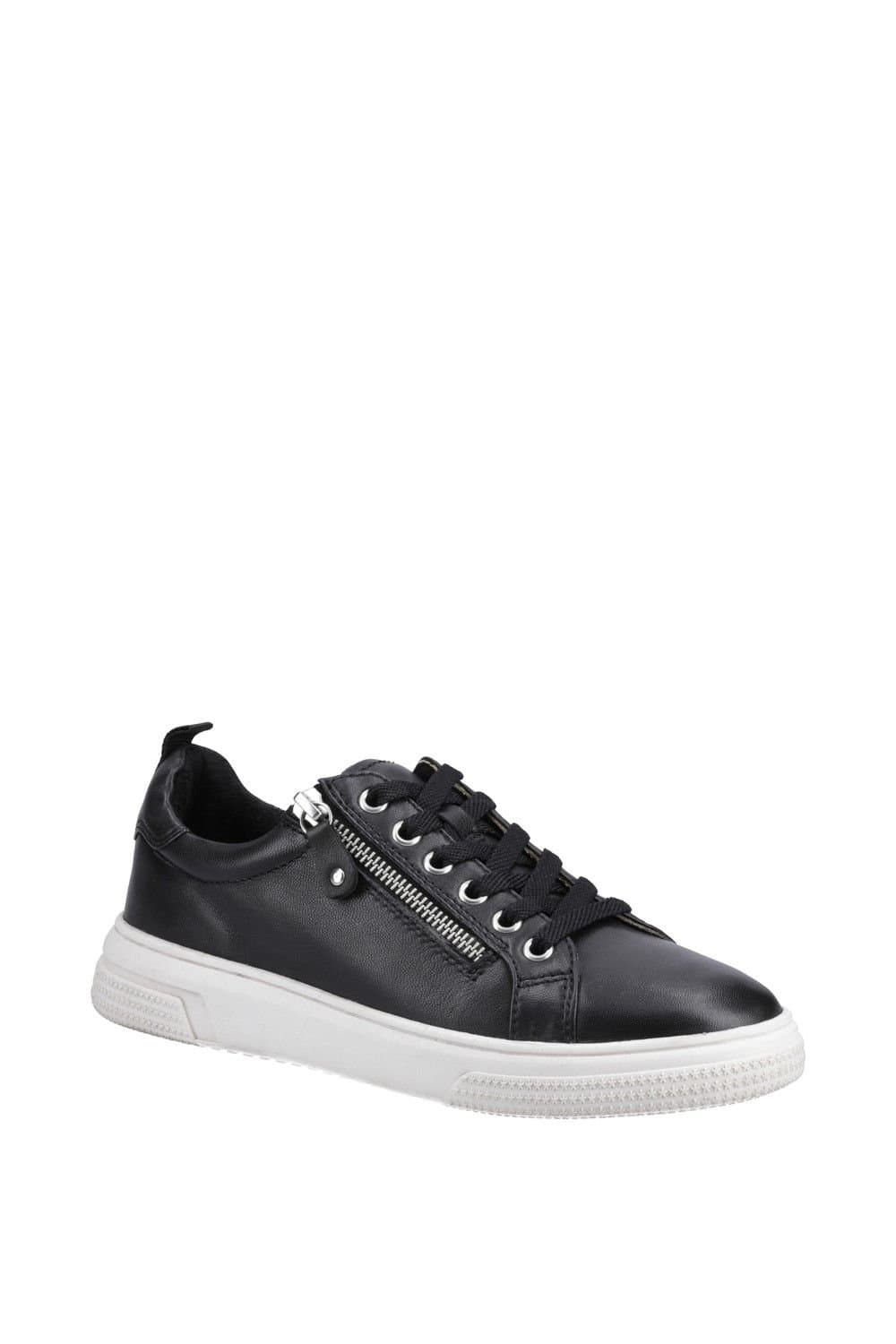Hush Puppies Hush Puppies Black Leather Trainer for Women