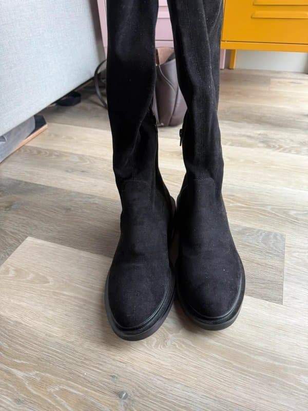 ASOS Over the knee velvet boots 9