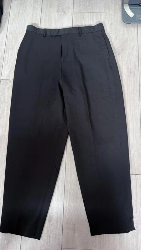 ASOS Design ASOS design wide leg tapered fit suit trousers black W36 - 1