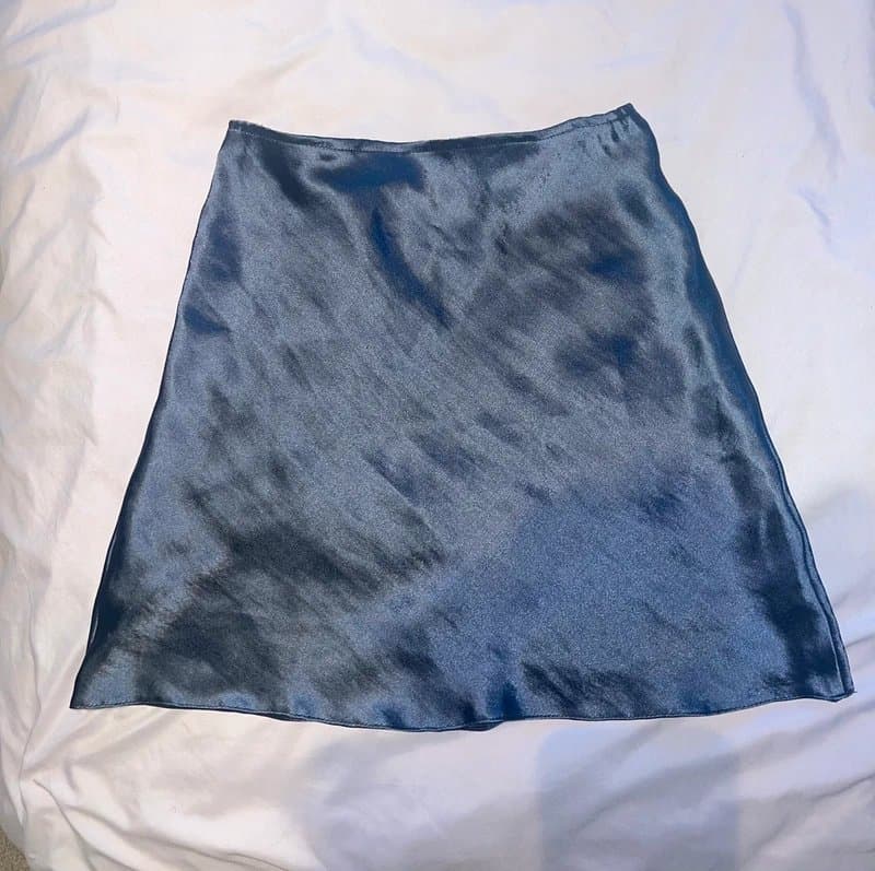 ASOS Asos navy satin mini skirt