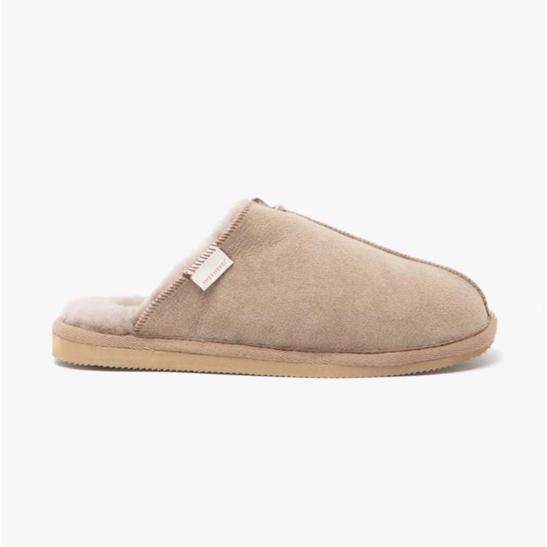 Shepherd Shepherd Men's Hugo Slip On Sheepskin Mules in Light Brown