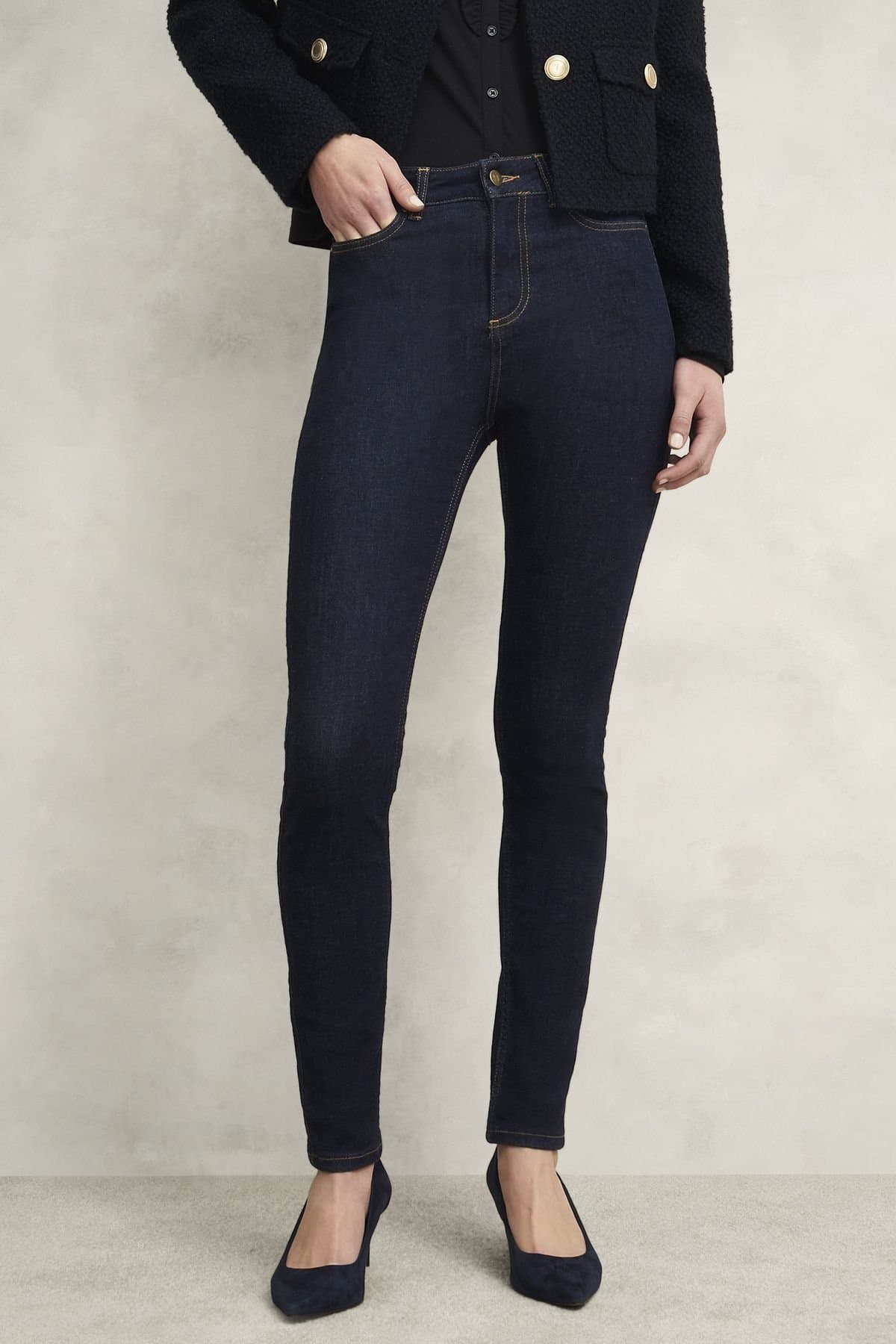 Hobbs London Hobbs London Dark Navy Sculpting Jean for Women
