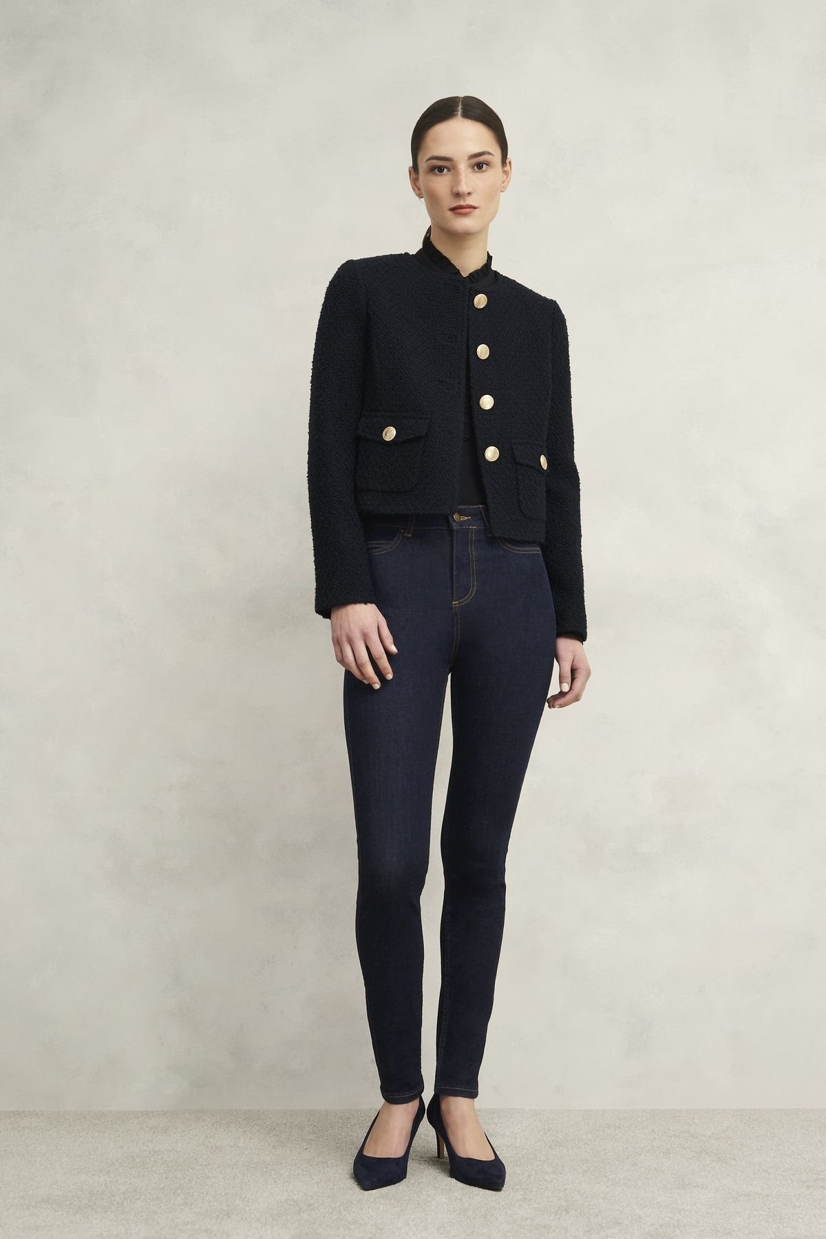 Hobbs London Hobbs London Women's Gia Sculpting Jean in Dark Navy - 3