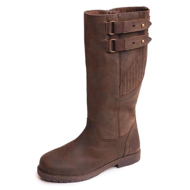 Woodland Woodland Men's Blake Waxy Leather Buckle Country Boot in Dark Brown - 2