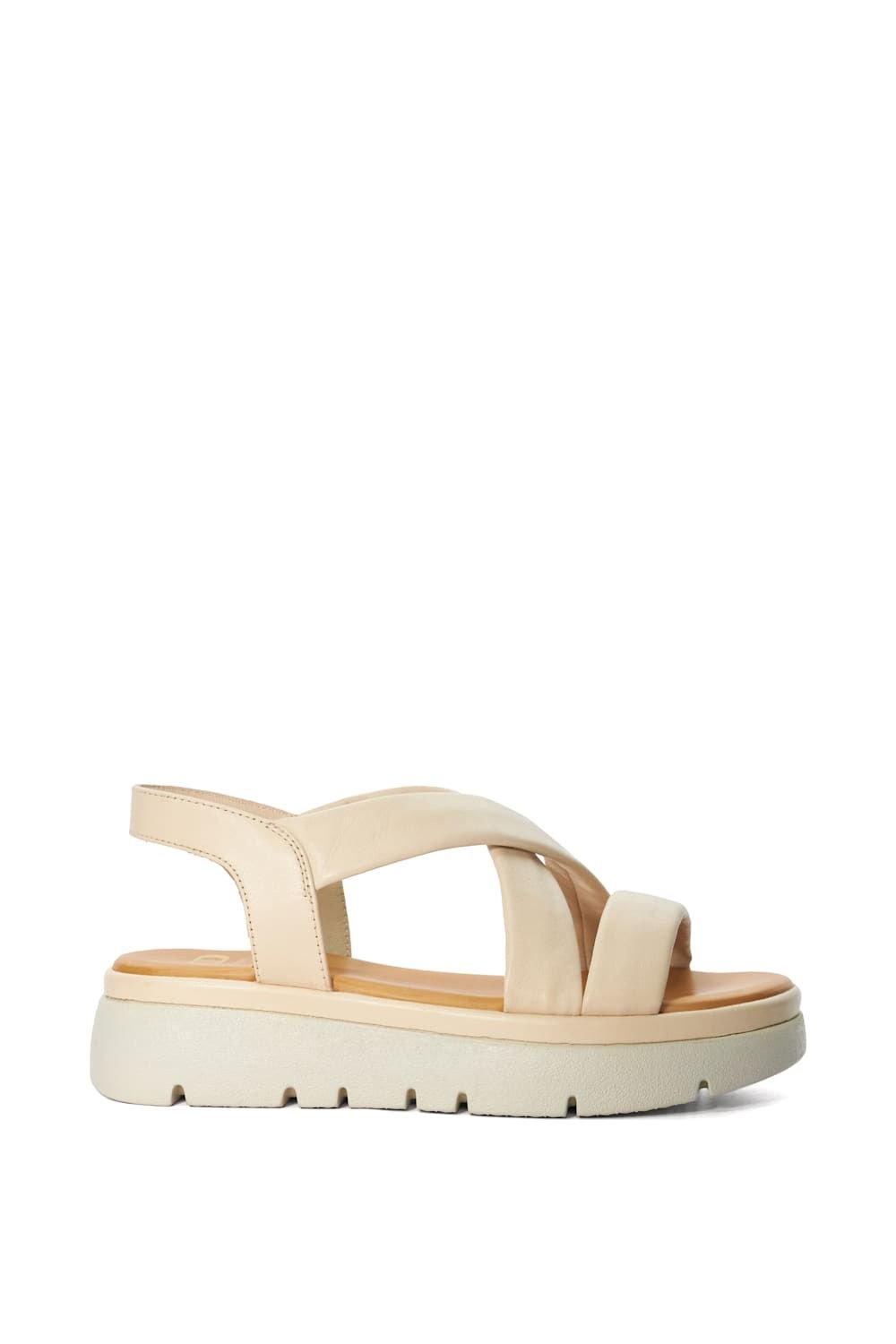 Dune London Dune London Women's 'Lounge' Leather Sandals in White - 1