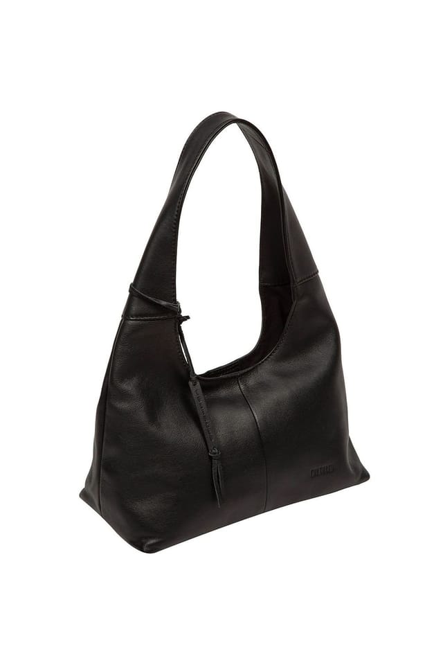 Cultured London Cultured London Women's 'Phoenix' Leather Grab Bag in Black - 3