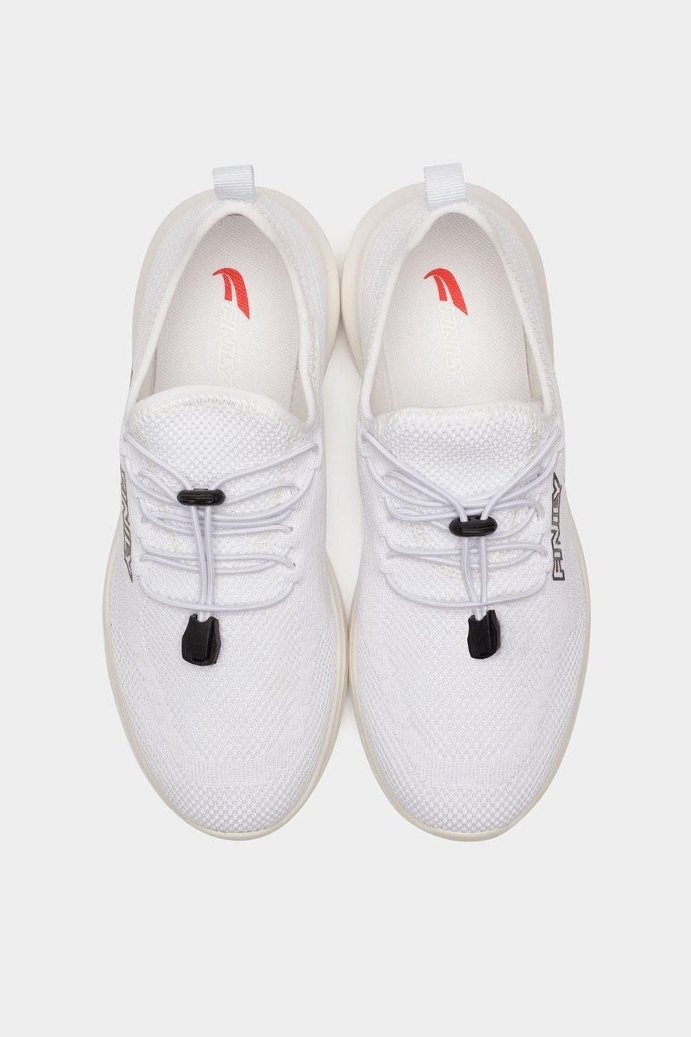 Finily Finily Women's Rina Trainer with Elastic Laces in White - 3