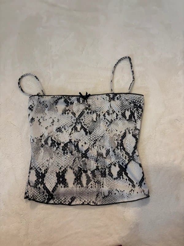 Bershka snake skin tank top