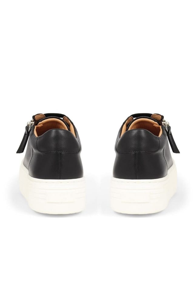 Jones Bootmaker Jones Bootmaker Women's Amaliada Leather Platform Trainers in Black - 3