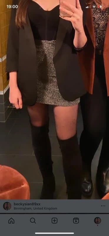 New Look New look size 8 sparkle skirt glitter