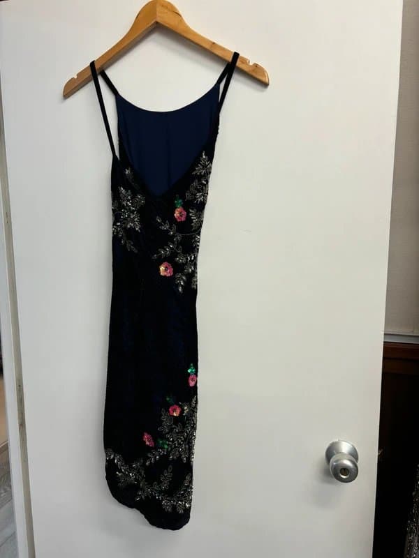 no tag Velvet embellished dress