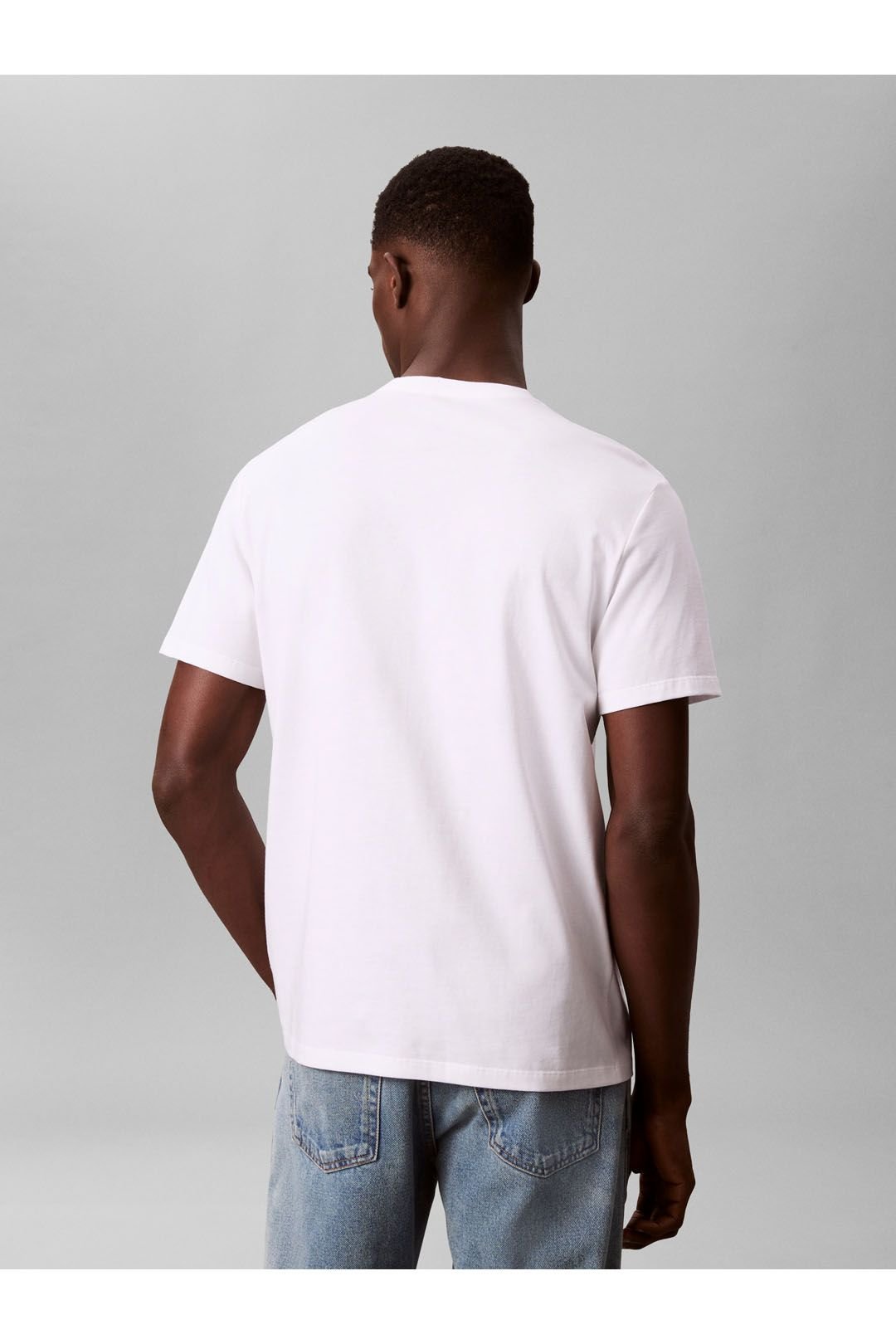 Calvin Klein Calvin Klein Men's SS 20S Ln Calvin Graphic Tee Brilliant White - 3