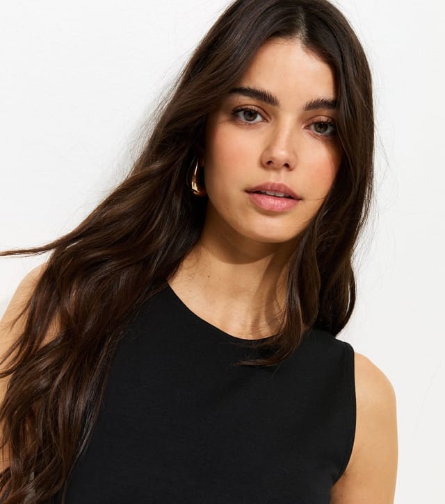 New Look Women's Black Tank Top New Look - 2