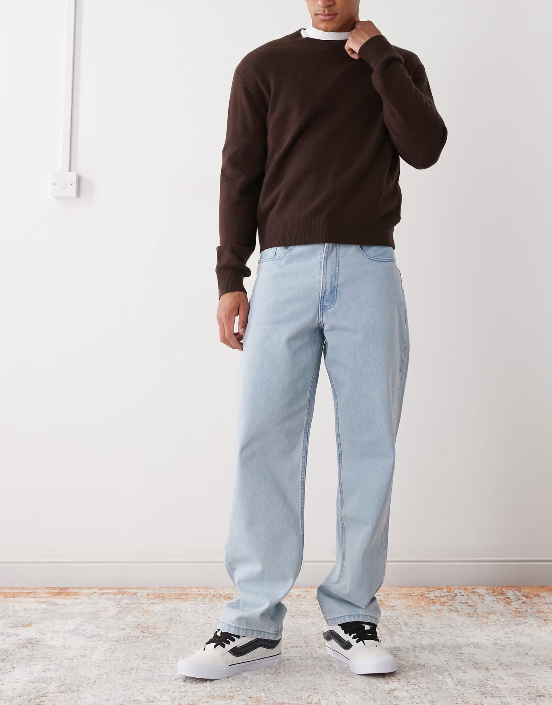 ASOS ASOS Vans Loose Denim Pant in Faded Denim