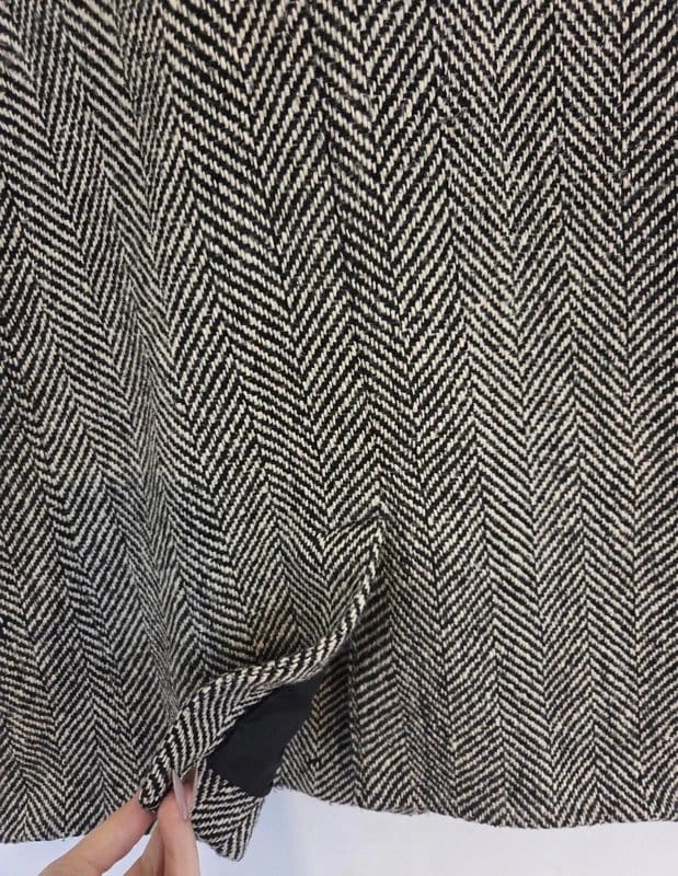 Boden Grey & Brown Wool Herringbone Double Breasted Jacket