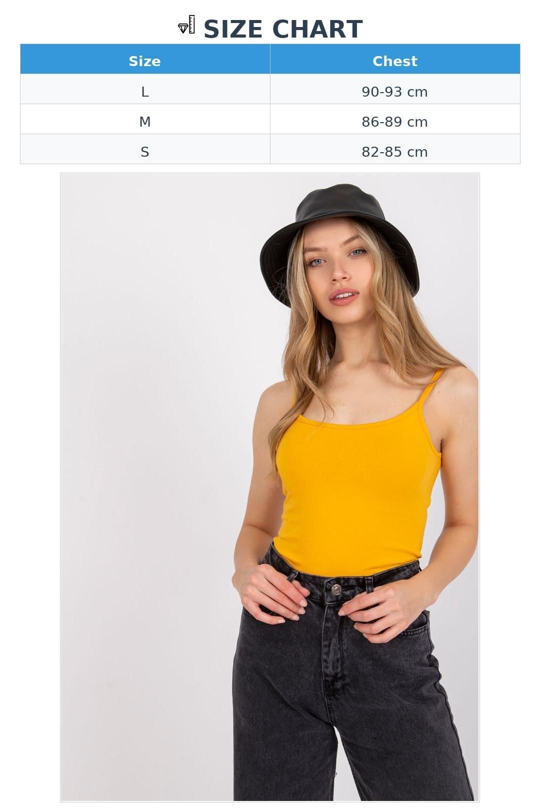 Love Lace Love Lace Women's Classic Strapy Round Neck Top in Yellow - 4