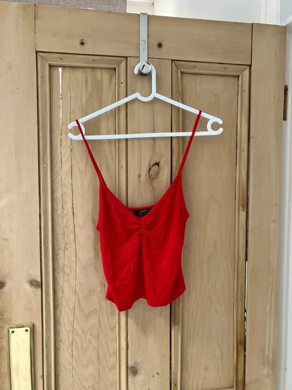 Bershka Red Bershka cami top