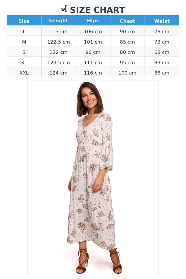 Love Lace Love Lace Women's Romantic Boho Maxi Lace Sleeve Flounce Dress in Beige - 3