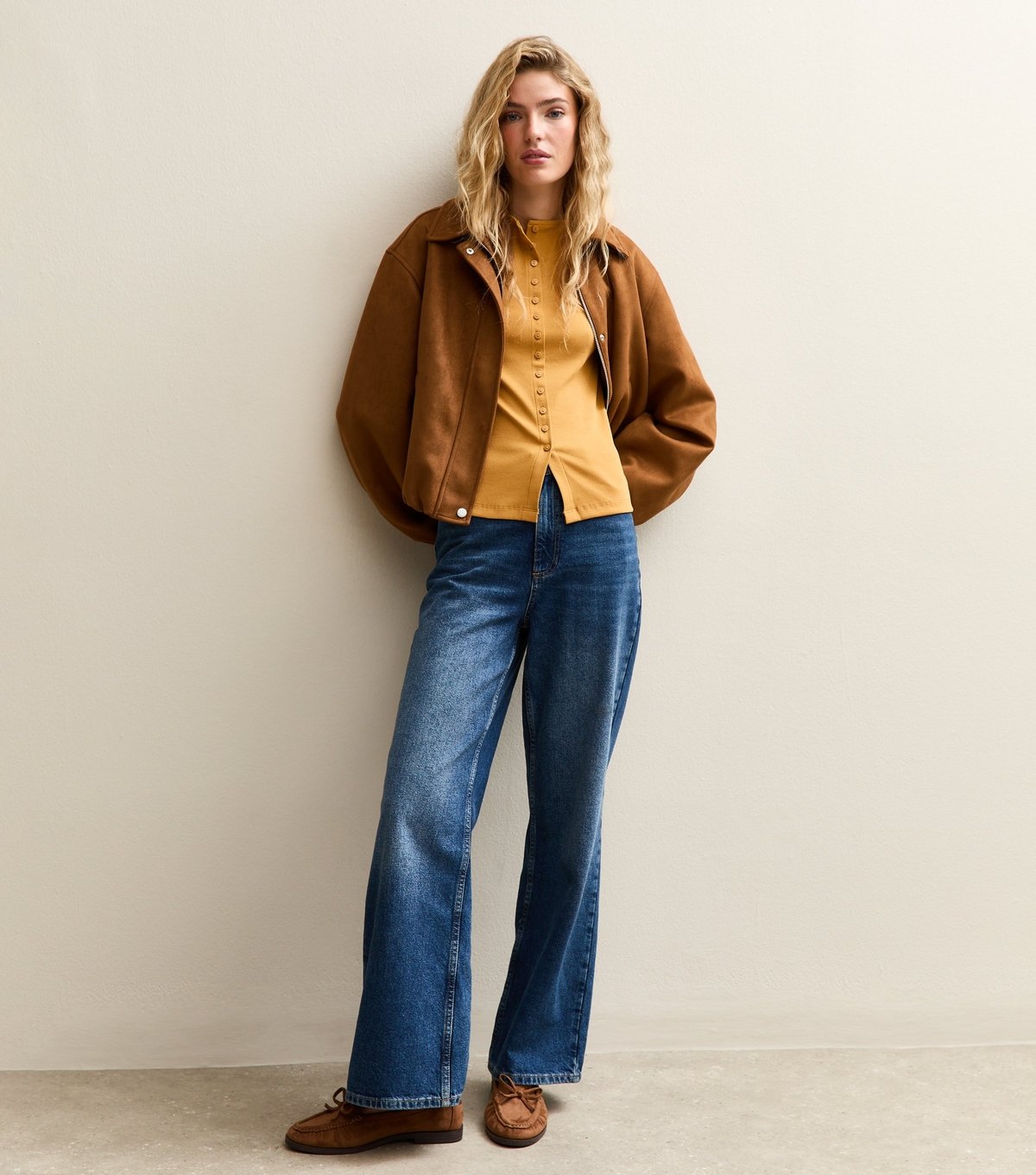 New Look Women's Yellow Button Through Tank Top New Look - 3