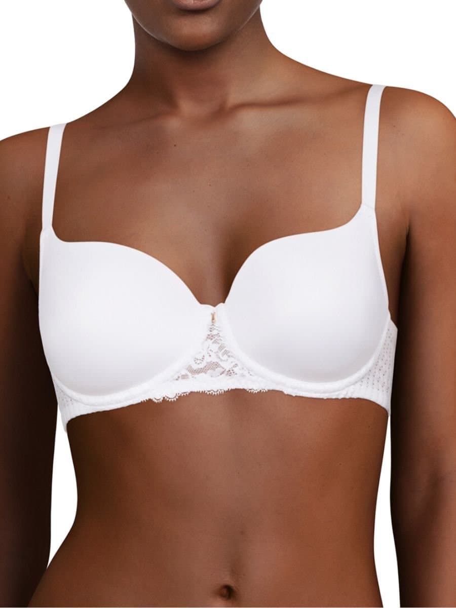 Chantelle Chantelle Women's Easy Feel Marilyn Covering T-Shirt Bra - Golden Beige in White