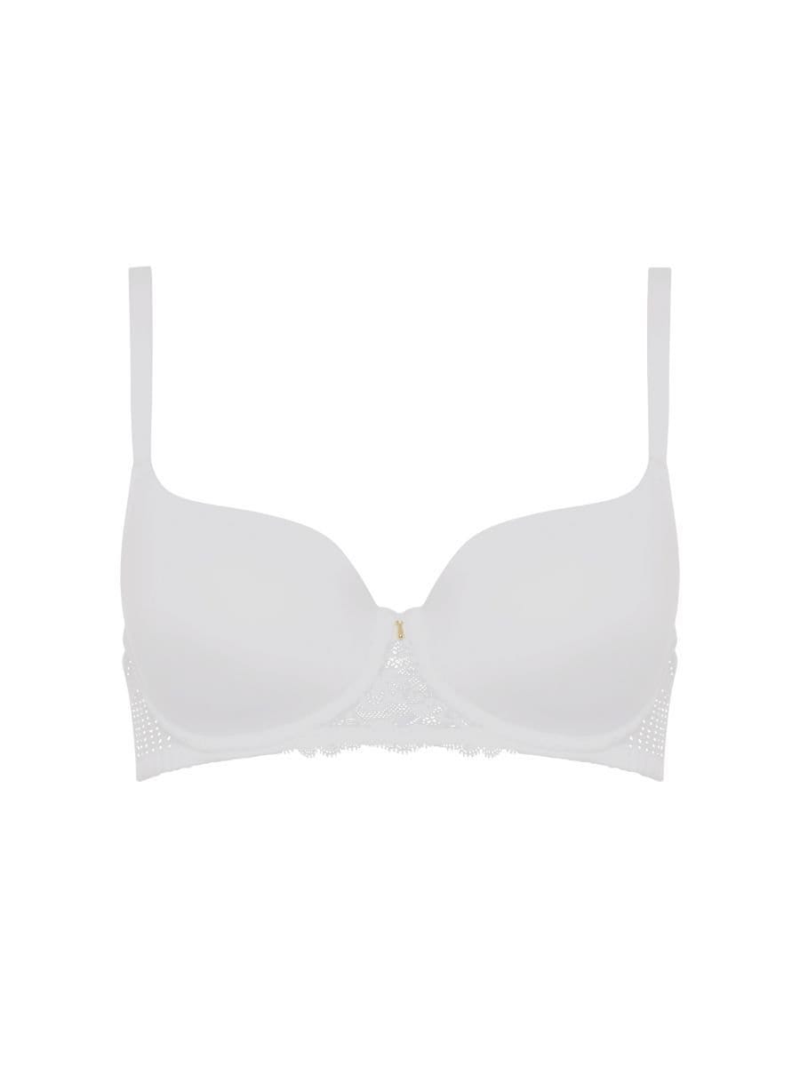 Chantelle Chantelle Women's Easy Feel Marilyn Covering T-Shirt Bra - Golden Beige in White - 4