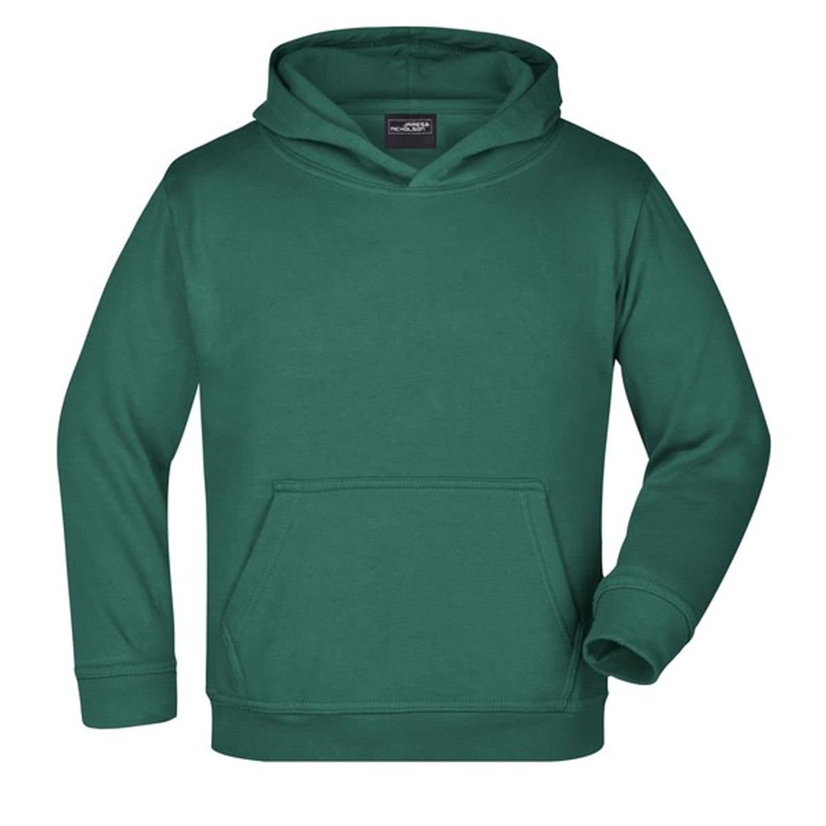 James and Nicholson James and Nicholson Men's Moisture Wicking Hoodie in Dark Green