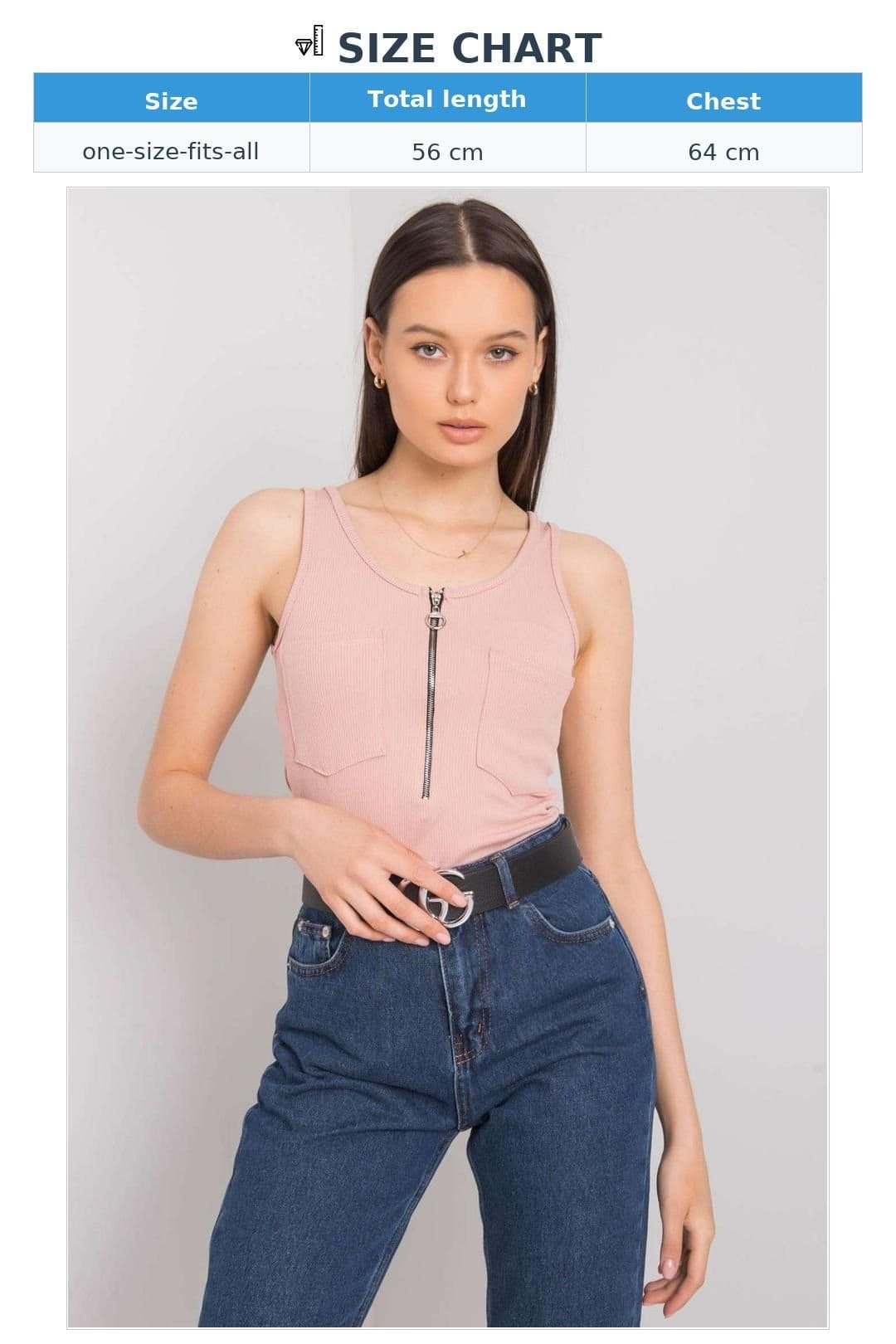 Love Lace Love Lace Women's Summer Zip Pocket Strappy T-Shirt in Pink - 4