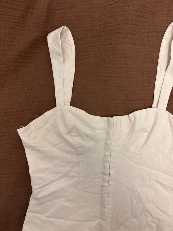 ASOS Luxe Cream Corset Bodice Top