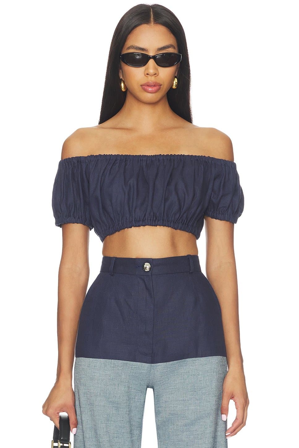 revolve Bubble Crop Top