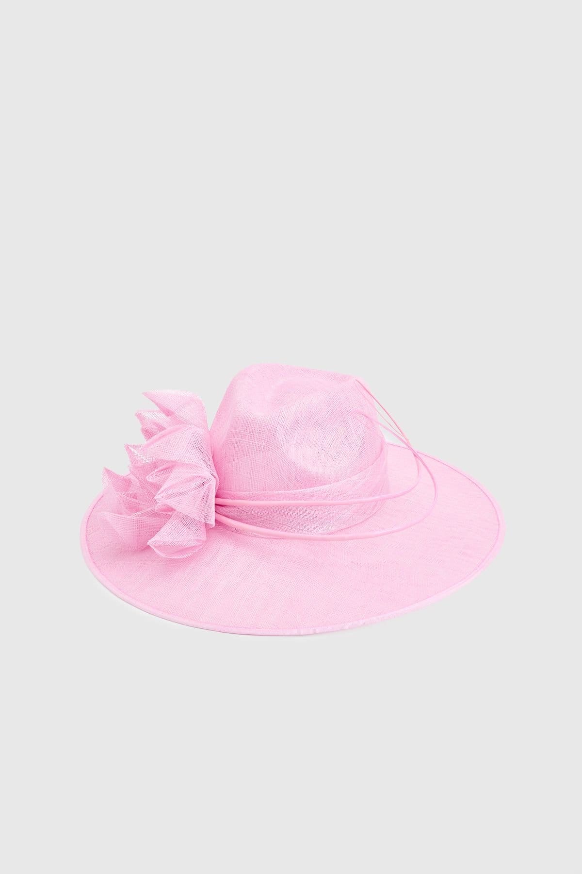 Coast Coast Women's Lisa Tan Origami Flower Fedora Hat in Pink - 4