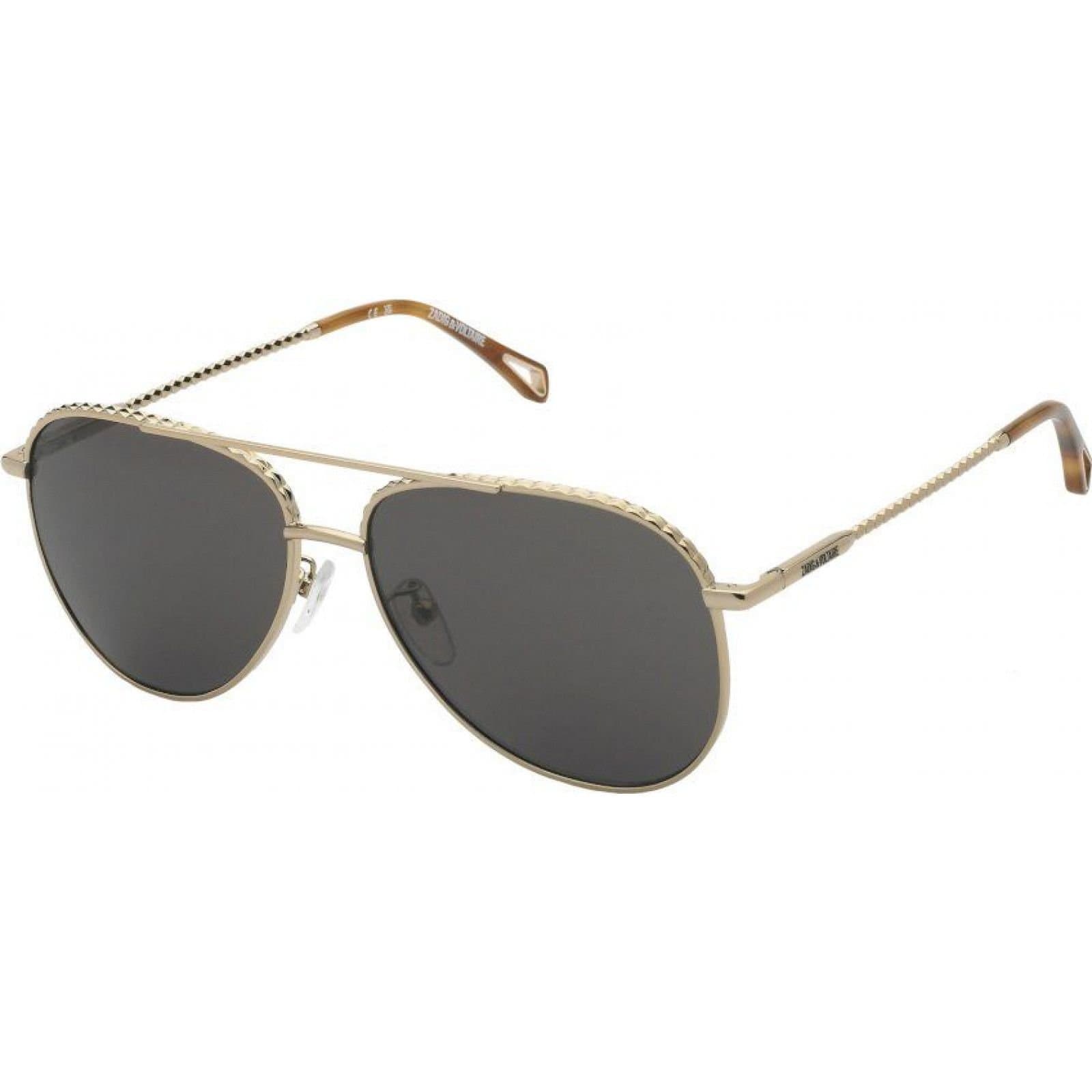 Zadig & Voltaire Zadig & Voltaire Men's SZV378-580594 Aviator/Navigator Sunglasses in Gold